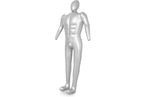 Newsmarts Male Inflatable Full Body Mannequin, Shirt & Pant Display Dummy Torso Model