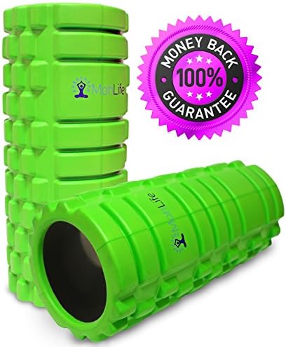 Foam Roller Trigger Point for Muscles Massage. Ideal for Runners, Yoga, Stretching. Use for Back, Legs, Calfs, Arms, Shin splints. Use on IT Band, Deep Tissue, High Density. 13" x 5.5"