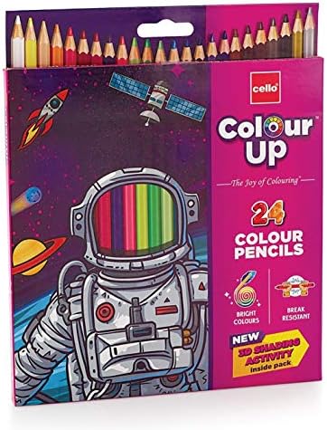 Cello Pens ColourUp Colour Pencils - 10 packs (24 shades each) - Return Gift Box