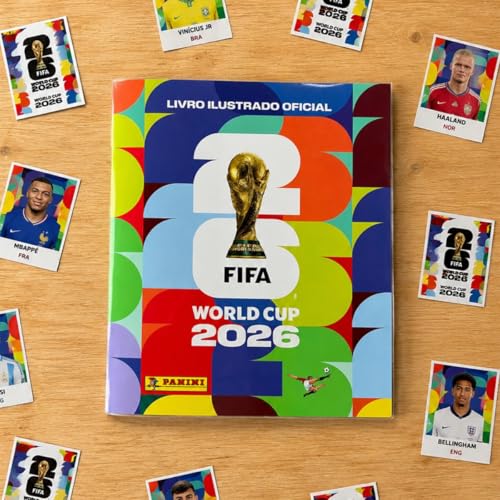 Capa Para Álbum da Copa 2026, Estilo Brochura, Proteção Para Álbum de Figurinhas