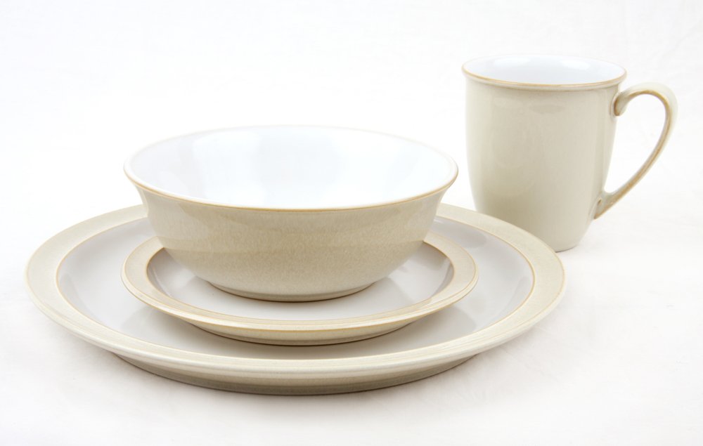 Denby Linen 4 Piece Boxed Tableware Set Amazon.co.uk Kitchen & Home