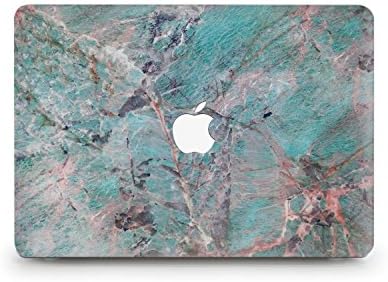Durable Laptop Case Marble Art Collection Designed Protective Cover for Macbook Laptop Modern Hard Case (Pro 15 (A1707) 2016, Mossy Marble)