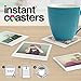 Mustard Glass Coasters Set Personalize Your Drinks Mat - Instant Photo