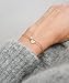 Fremttly Womens Simple Delicate Tiny Freshwater Pearls and Heart Bracelet 14K Gold Fill Handmade Jewelry-BR-1-Pearl