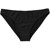 SHENHE Women's Bikini Bottom Low Waisted Solid Bathing Suit Hispter Swimsuit Bottom