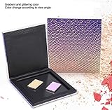 MERMAID SMALL Makeup Magnetic Empty Palette w/ 9 Magnetic Stickers - fits 9 single 26mm eyeshadow pots