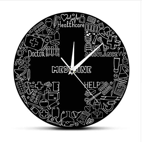 Enfermera Reloj De Pared Enfermeria Medico Cuidado De La Salud