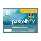 Ampersand Museum Series Pastelbord for Pastels, Charcoal, Pencils and Ink, Assorted Colors, 1/8 Inch Depth, 5X7 Inch, Pack of 4