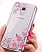 Galaxy S4 Case,Luxury Stylish Design Electroplated Slim Fit Lightweight Ultra Thin Metallic luster TPU Case Cover for Samsung Galaxy S4 - Flower Rose Gold