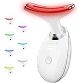 Facial Massager,7 Color LED Light Therapy for Face and Neck,Portable Beauty Skin Care Tools