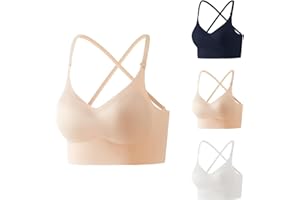 Sports Bras for Women Seamless Racerback Wireless Push Up Bralettes No Underwire Workout Yoga Bra