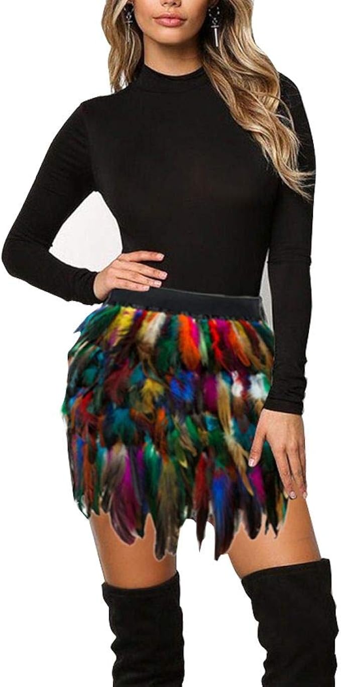 feather skirt amazon