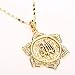 MOOCHI 18K Gold Plated Allah Pedant Islamic Religion Necklace Jewelry