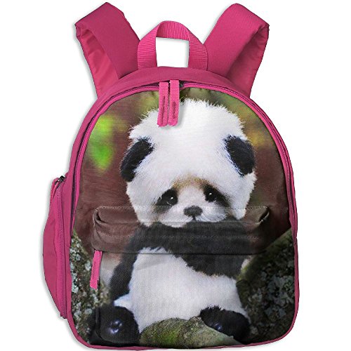 Darling Panda Crying On The Tree Toddler Printing Shoulder Bag Small  Backpacks Pink