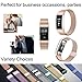 GEAK For Fitbit Charge 2 Bands, Milanese Stainless Steel Replacement Accessories for Fitbit Charge 2 Small # Rose gold
