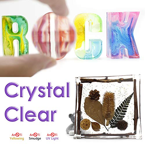 16 Ounce Clear Epoxy Resin Kit, 2 Part Epoxy Resin with Bonus Measuring