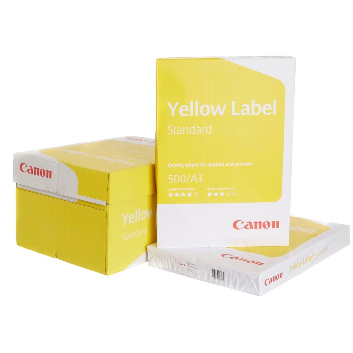 Canon A3 80 GSM Standard ECF Yellow Label Paper (Pack of 500)