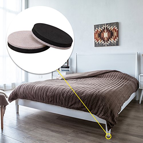 2.5" Reusable Felt Furniture Pads for Hardwood Floors, 24 Pack Round