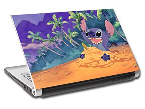 Lilo & Stitch Personalized LAPTOP Skin Vinyl Decal Sticker WITH NAME Disney L190, 15.6"