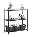 TRINITY Slat Style 3-Tier Adjustable Shelving, Metal Standing Shelf for Commercial or Residential Use in Kitchen, Bathroom, Laundry Room, or Office, 1050 Pound Capacity, Dark Bronze
