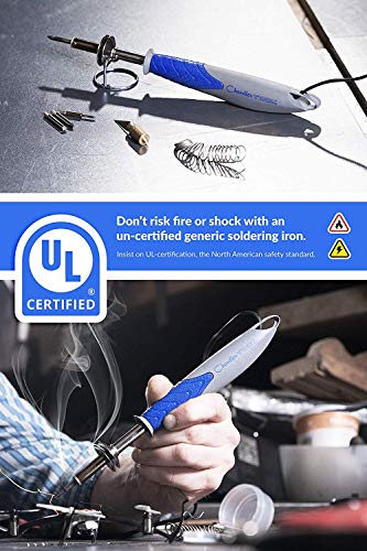 Chandler Tool Soldering Iron Kit - 30 Watt - Professional Quality Solder Iron With 5 Long-Life Tips + Stand + Lead-Free Wire - Thumbnail 4