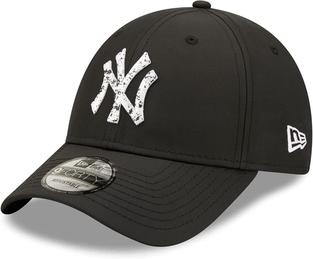 New Era 9Forty BLK Yankees CapEra Women/Men - MLB Cap Baseball with Peak Winter Autumn Spring Summer All-Season - One Size Black