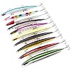 HappyFishing-10pcslot-Large-Plastic-Minnow-Sea-Fishing-Lures-Bass-CrankBait-Tackle-with-3-Hooks-71inch-091oz