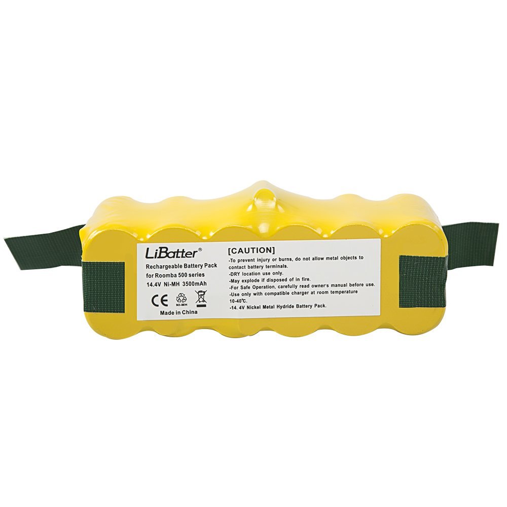 LiBatter 14.4V 3500mAh Ni-MH APS Replacement Battery Compatible with iRobot  Roomba 500, 600, 700 & 800 series 510 530 535 540 550 560 563 570 580 600  610 ...