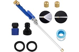 CARFKA Jet Nozzle Power Washer for Garden，2-in-1 Jet Nozzle Power Washer ，Upgraded Jet Nozzle High Pressure Washer Tools with 2 Different Nozzles and Hose Quick Connectors-Blue