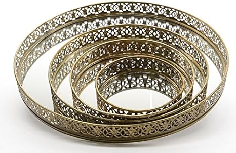 bandeja de metal espejo bandeja