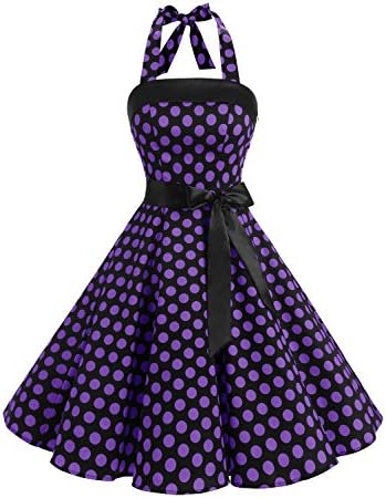 Find Dress Women Strapless Retro 1950s Vintage Prom Dresses Lace-Up 10212 Big Black Purple 3XL