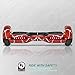 TechClic Spider Electric Hoverboard with Built-in Speaker and LED Side Lights Wheels self Balancing Scooter Dual Motors Hover Board UL2272 Certified (Red)