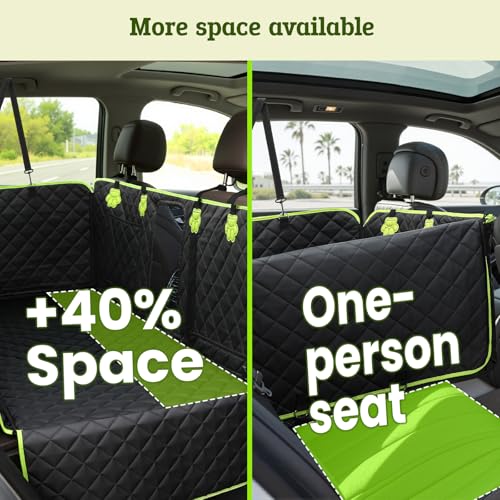 Pecute Funda Coche Perro con Fondo Duro para Asiento Trasero 2 en 1, Impermeable y a Prueba de Arañazos, Impermeable Antirayaduras, con Base Reforzada 150 kg