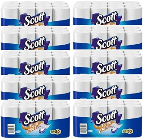 Scott Toilet Paper, Tube Free, 24 Family Rolls - 10 Packs