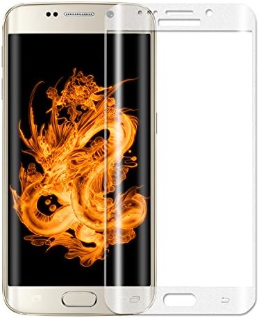 Galaxy S7 Edge Tempered Glass, LEASA Protective Shield Full Coverage Premium Screen Protector for Samsung Galaxy S7 Edge(Silver)