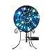 Collections Etc Faux Mercury Solar Gazing Ball with Stand,