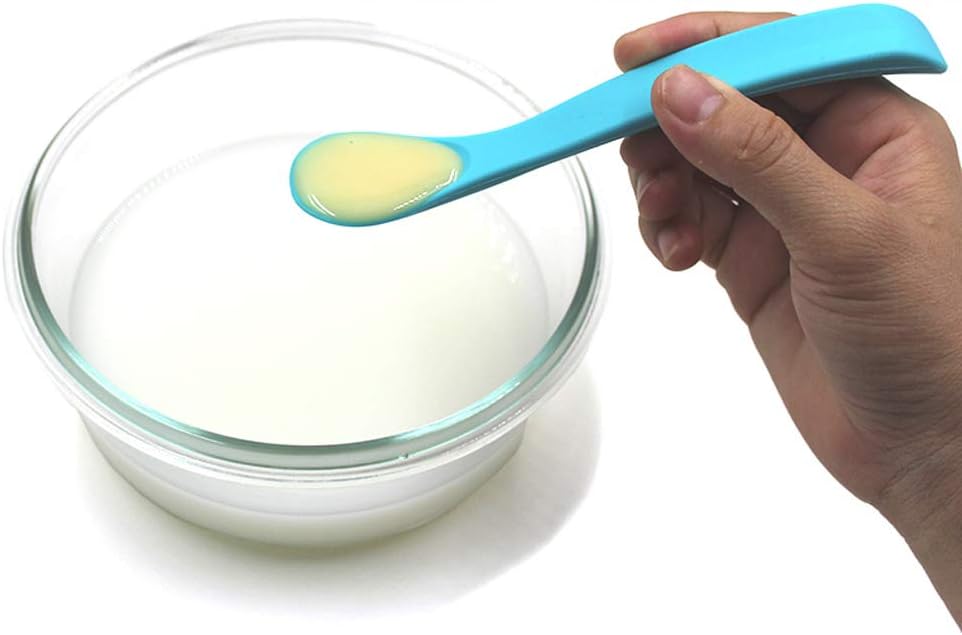 Viamatica Com Youlin Doux Cuillere Bebe Silicone Courbee Cuillere Bebe Souple Vaisselle Le Repas De Bebe