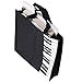 Reusable Grocery Tote Bags Music Symbols Print Canvas Print Tote Handbag Shoulder Shopping Bags (Black)