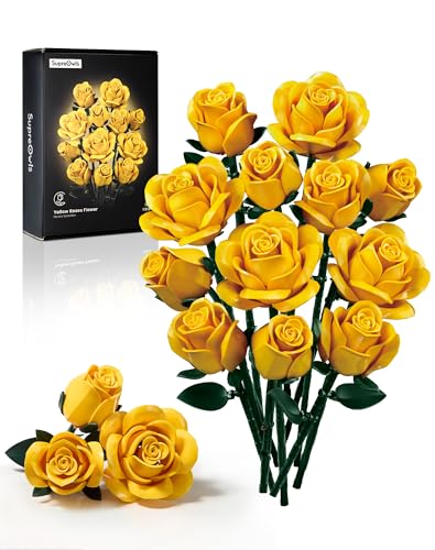Iatom Yellow Rose Bouquet Building Set