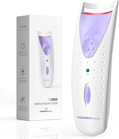 TOUCHBeauty Electric Heated Eyelash Curler Smart Silicone Pads AG-2003B Purple