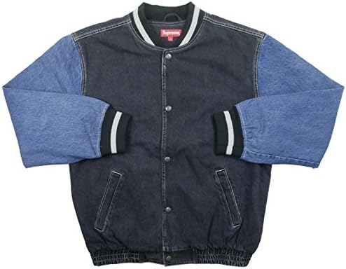 supreme denim varsity jacket
