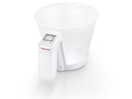 Soehnle Digitale Küchenwaage Baking Star wiegt flüssige und feste Zutaten, Digitalwaage mit großer Rührschüssel, Haushaltswaa