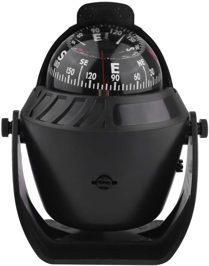 Keenso Boat Compass, Portable Dash Mount Self-Adhesive Compass Ball Navigation Compass Boat Compass Dash Mount for Marine Boat Truck Car Outdoor : Sports & Outdoors