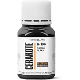 CERAKOTE H-Series Ceramic Coating, Armor Black, 4 oz, H-190T | Oven-cure ceramic coating for metals and polymers. Part B included; corrosion, chemical, and solvent resistant.