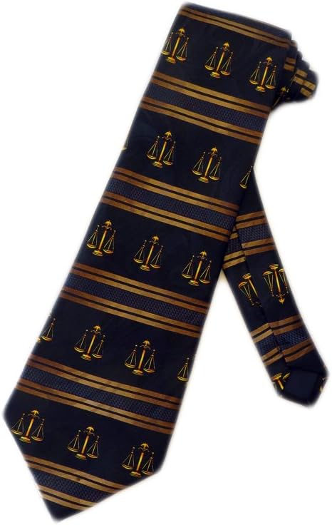 Steven Harris Mens Lawyer Scales of Justice Necktie - Neck Tie