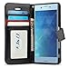 J&D Case Compatible for Xperia XZs Case, Wallet Stand Slim Fit Heavy Duty Protective Shock Resistant Flip Cover Wallet Case for Sony Xperia XZs Wallet, Black