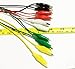 Haitronic 10 Pack Alligator Clips Double Ended Test Lead Crocodile Jumper Lead, (5 Pairs 5 Color) 18.9inch for Testing Circuit Connector - BBC Micro: bit/Arduino/Raspberry pi/Banana pi/Makey Makey