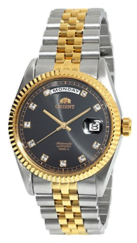 ORIENT President Classic Automatic Sapphire Watch Two Tone Gold 