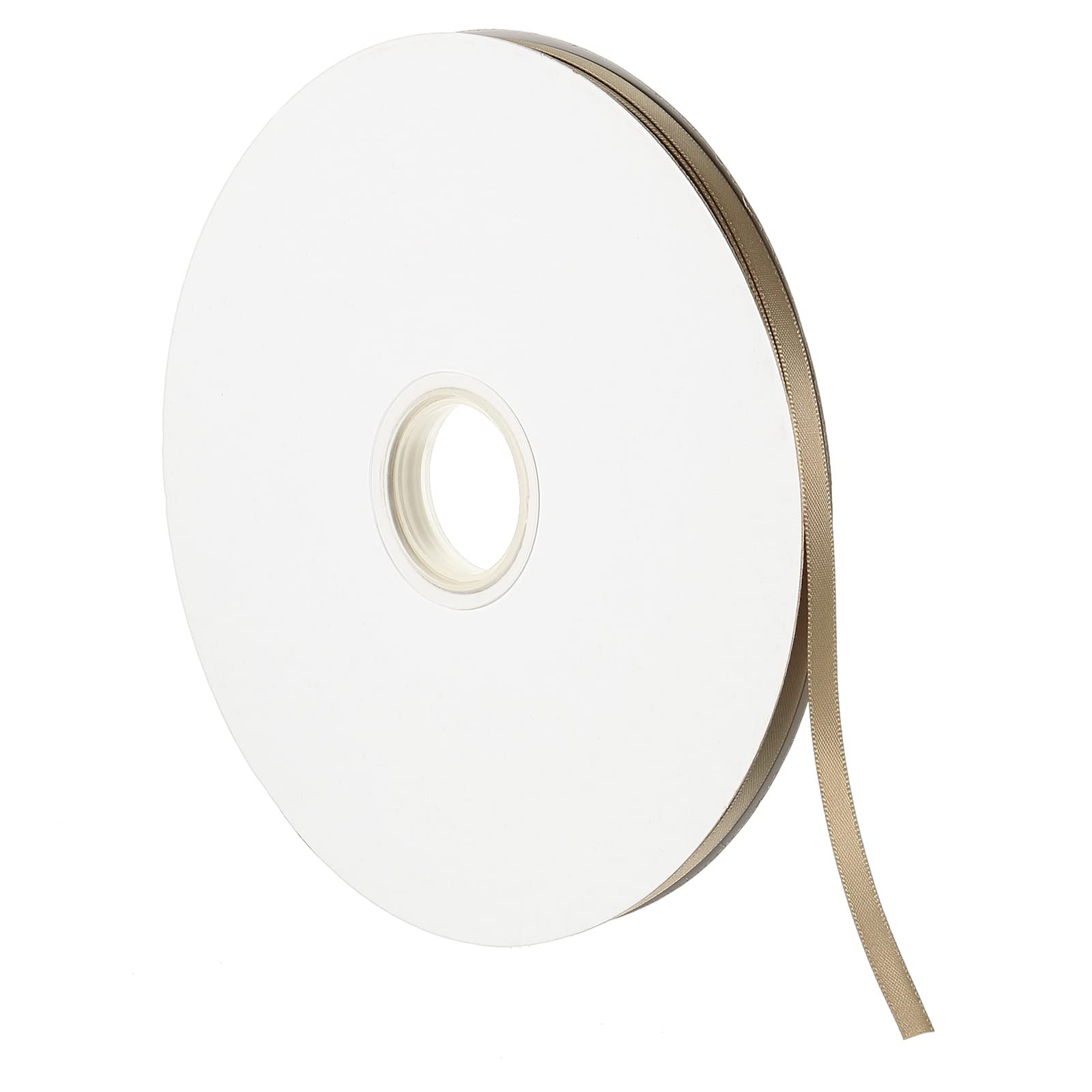 PATIKIL 0.28 Inch Wide 100 Yards Satin Ribbon, Double Face Solid Crafts Roll for Party Home DIY Wrapping Decoration Ginger Yellow