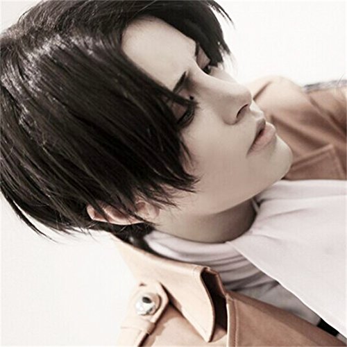Attack on Titan Captain Levi Ackerman cosplay costume wig - Image 3